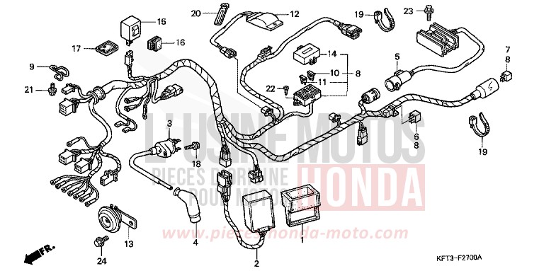 WIRE HARNESS for City Fly FRIGHT GREEN (G168E) from 1998